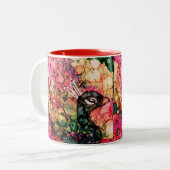 Peacock Coffee-Mok Tweekleurige Koffiemok (Voorkant links)