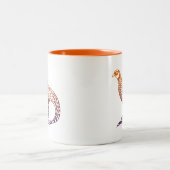 Peacock Coffee Mugs Tweekleurige Koffiemok (Center)