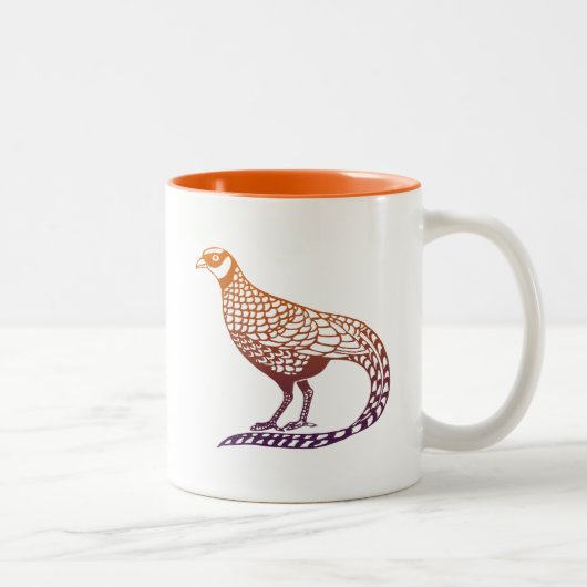 Peacock Coffee Mugs Tweekleurige Koffiemok (Rechts)