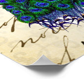  Peacock Collage art poster (Hoek)