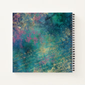  Peacock Collage Monogram Notitieboek (Achterkant)