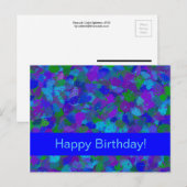 Peacock Color-Spletters Briefkaart (Voorkant / Achterkant)