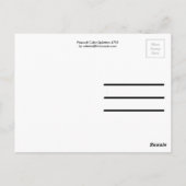 Peacock Color-Spletters Briefkaart (Achterkant)