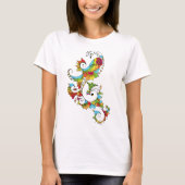 Peacock Colorful T-Shirt (Voorkant)