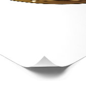 Peacock Colors Hamsa w/ Gold Third Eye Perfect Poster (Hoek)