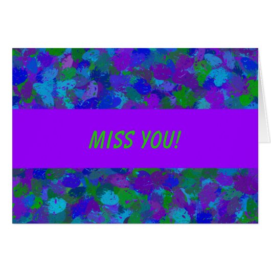 Peacock Colour wenskaart (Voorkant Horizontaal)