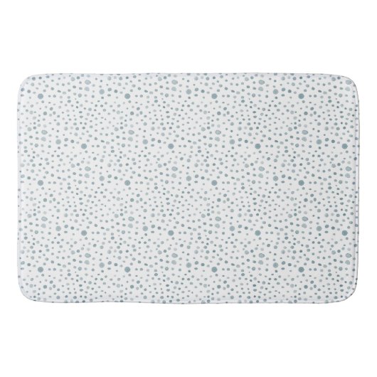 Peacock Confetti Waterverf Stippen Badmat (Voorkant)
