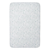 Peacock Confetti Waterverf Stippen Badmat (Voorkant Verticaal)