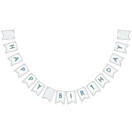 Peacock Confetti Waterverf Stippen Bunting Flag Vlaggetjes