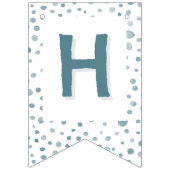 Peacock Confetti Waterverf Stippen Bunting Flag Vlaggetjes (Tweede vlag)