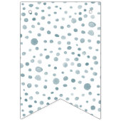 Peacock Confetti Waterverf Stippen Bunting Flag Vlaggetjes (Eerste vlag)