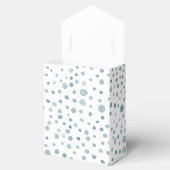 Peacock Confetti Waterverf Stippen Favoriet Box Bedankdoosjes (Geopend)