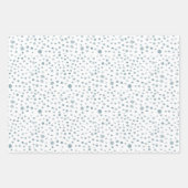 Peacock Confetti Waterverf Stippen Wrapping Paper (Voorkant)