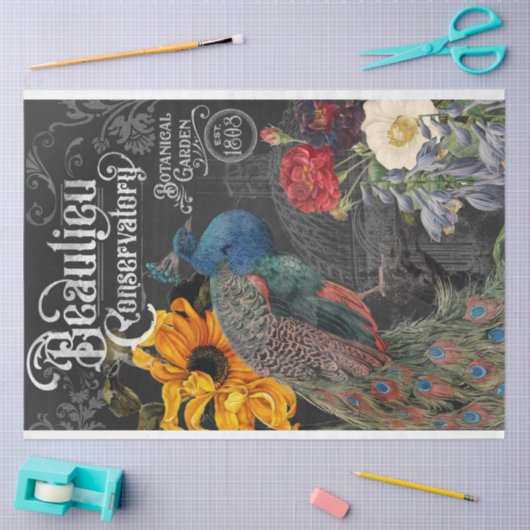  Peacock Conservatory and Botanical Garden Tissuepapier (Craft)