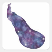 Peacock Constellation Sticker (Voorkant)