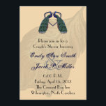 Peacock Couple's Shower Invitations Kaart<br><div class="desc">PeacockU kunt ook van:</div>