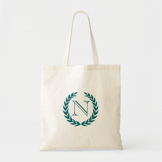 Peacock Crest Monogram Budget Tas (Voorkant)