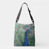 Peacock Crossbody Canvas tas (Voorkant)