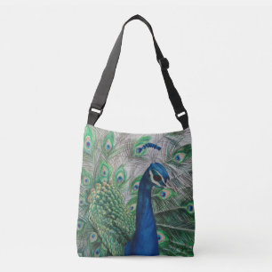 Peacock Crossbody Canvas tas