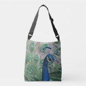 Peacock Crossbody Canvas tas (Voorkant)