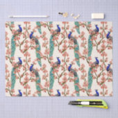 Peacock Damask Patroonpapier Tissuepapier (Craft)