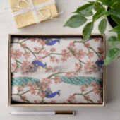 Peacock Damask Patroonpapier Tissuepapier (Geschenk)