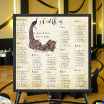 Peacock Damask Wedding Seating Chart 12 Tables Poster<br><div class="desc">vredeskaart voor vogels. Folksy Victoriaans Damask Peacock Feathers Wedding Poster Seating Charts. Gold Victoriaans Damask Background Peacock op een Branch Tortelduifjes Peacock Feathers Wedding Seating Chart. Tortelduifjes, Rustic Peacock Farmhouse bruiloft, lovebird fairytale bruiloft, elegant, Victoriaans Renaissance Wedding, middeleeuwse trouwparoten, die 20s bruiloft houden, gatsby bruiloft, Vanwege de hoeveelheid verzoeken die...</div>