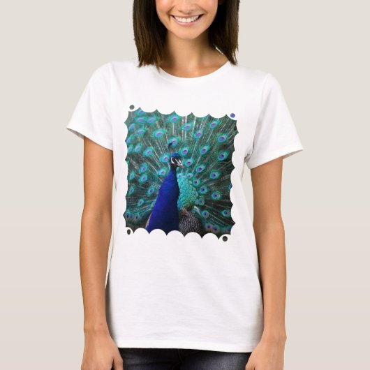 Peacock-dames uitgerust met T-shirt (Voorkant)