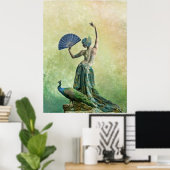Peacock Dance Poster (Thuiskantoor)