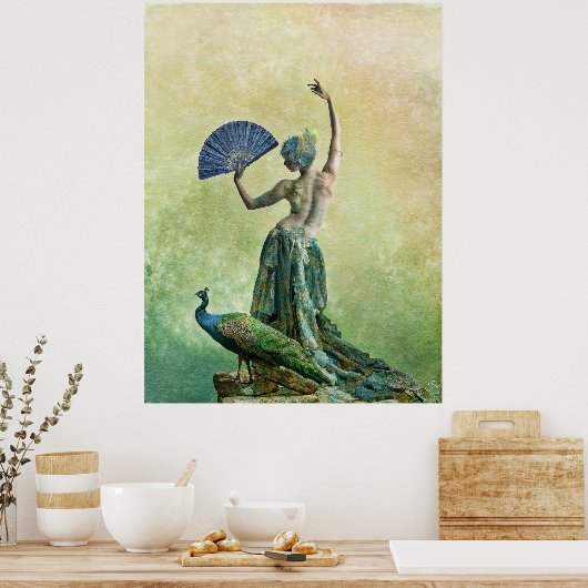 Peacock Dance Poster (Keuken)