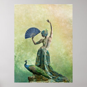 Peacock Dance Poster