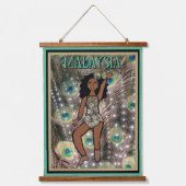 Peacock Dancer #1 Hangend Wandkleed (Voorkant)