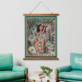 Peacock Dancer #2 Hangend Wandkleed