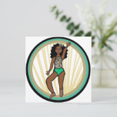 Peacock Dancer A Feestdagenkaart (Staand voorkant)