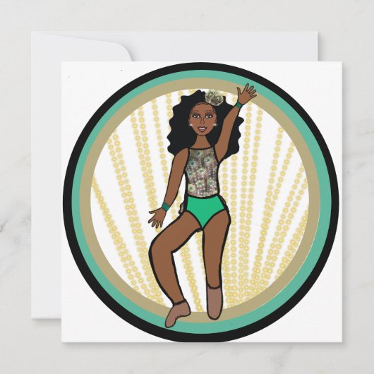 Peacock Dancer A Feestdagenkaart (Voorkant)