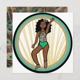 Peacock Dancer A Feestdagenkaart