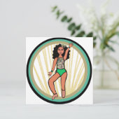 Peacock Dancer B Feestdagenkaart (Staand voorkant)