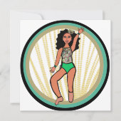 Peacock Dancer B Feestdagenkaart (Voorkant)