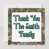 Peacock Dancer B Feestdagenkaart (Achterkant)