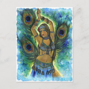 Peacock Dancer Briefkaart