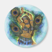 Peacock Dancer Magnet (Voorkant)