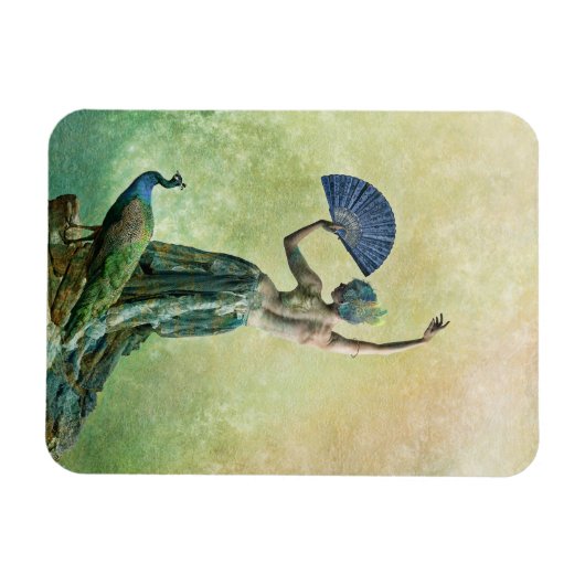 Peacock Dancer Magnet Magneet (Horizontaal)