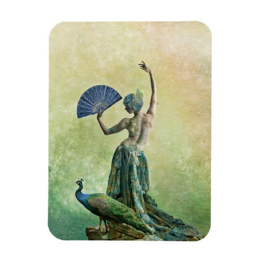 Peacock Dancer Magnet Magneet (Verticaal)