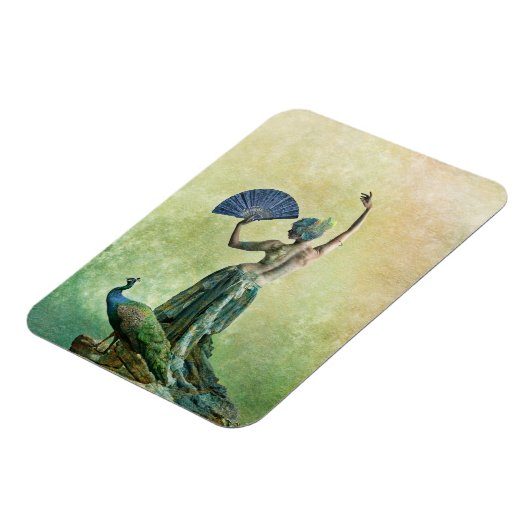 Peacock Dancer Magnet Magneet (Linkerzijde)