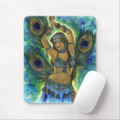 Peacock Dancer Mousepad Muismat (Met muis)