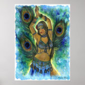 Peacock Dancer Poster (Voorkant)