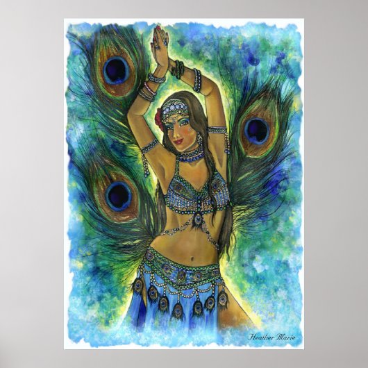 Peacock Dancer Poster (Voorkant)