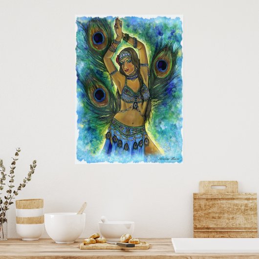 Peacock Dancer Poster (Keuken)