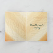 Peacock Dancer Wenskaart met Gezegde Kaart (Binnen)