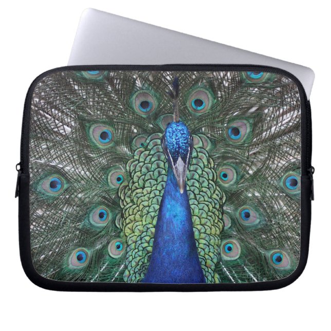 Peacock Daze Laptop Sleeve (Voorkant)